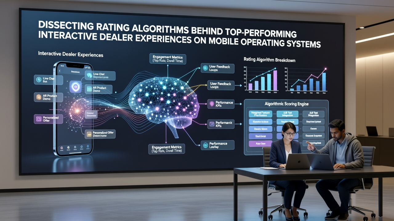 Comparison of iOS and Android rating factors for interactive dealer apps