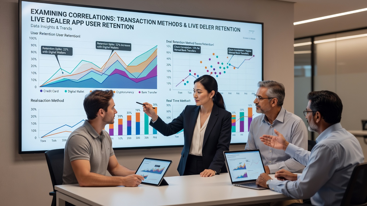 Charts illustrating retention curves segmented by payment type in live dealer mobile applications during 2026