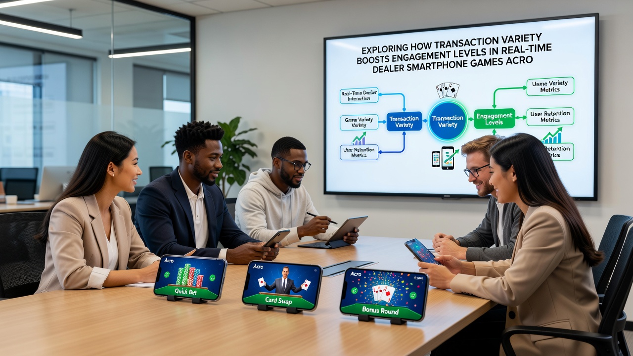 Analytics dashboard showing engagement metrics and transaction method usage in mobile gaming apps