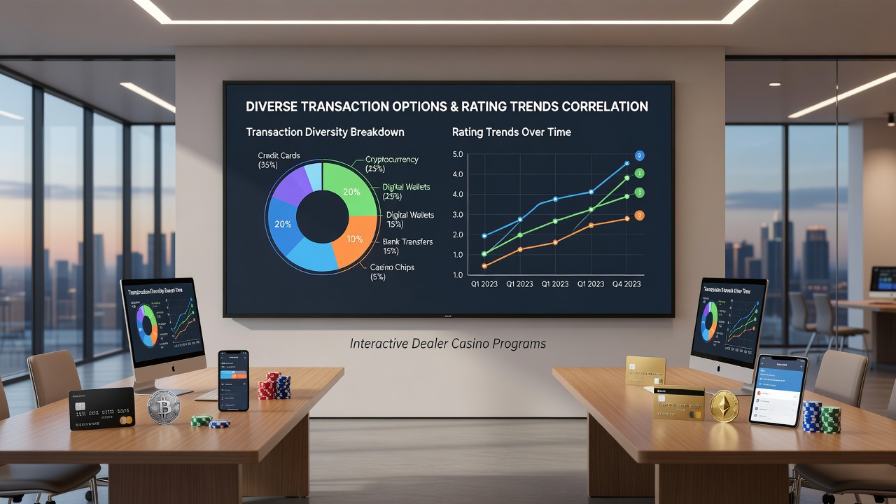 Analytics dashboard showing rating trends linked to transaction diversity in casino apps
