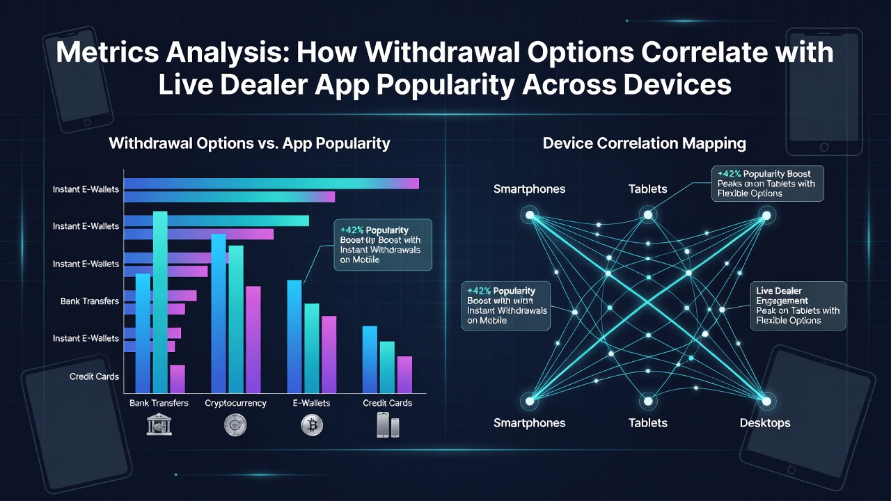 Dashboard charts displaying withdrawal speed metrics and live dealer app download trends across mobile devices in 2026