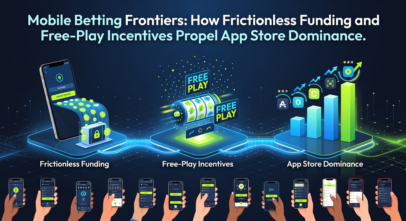 Graph showing app store rankings correlating with free bet promotions and deposit speed metrics over time
