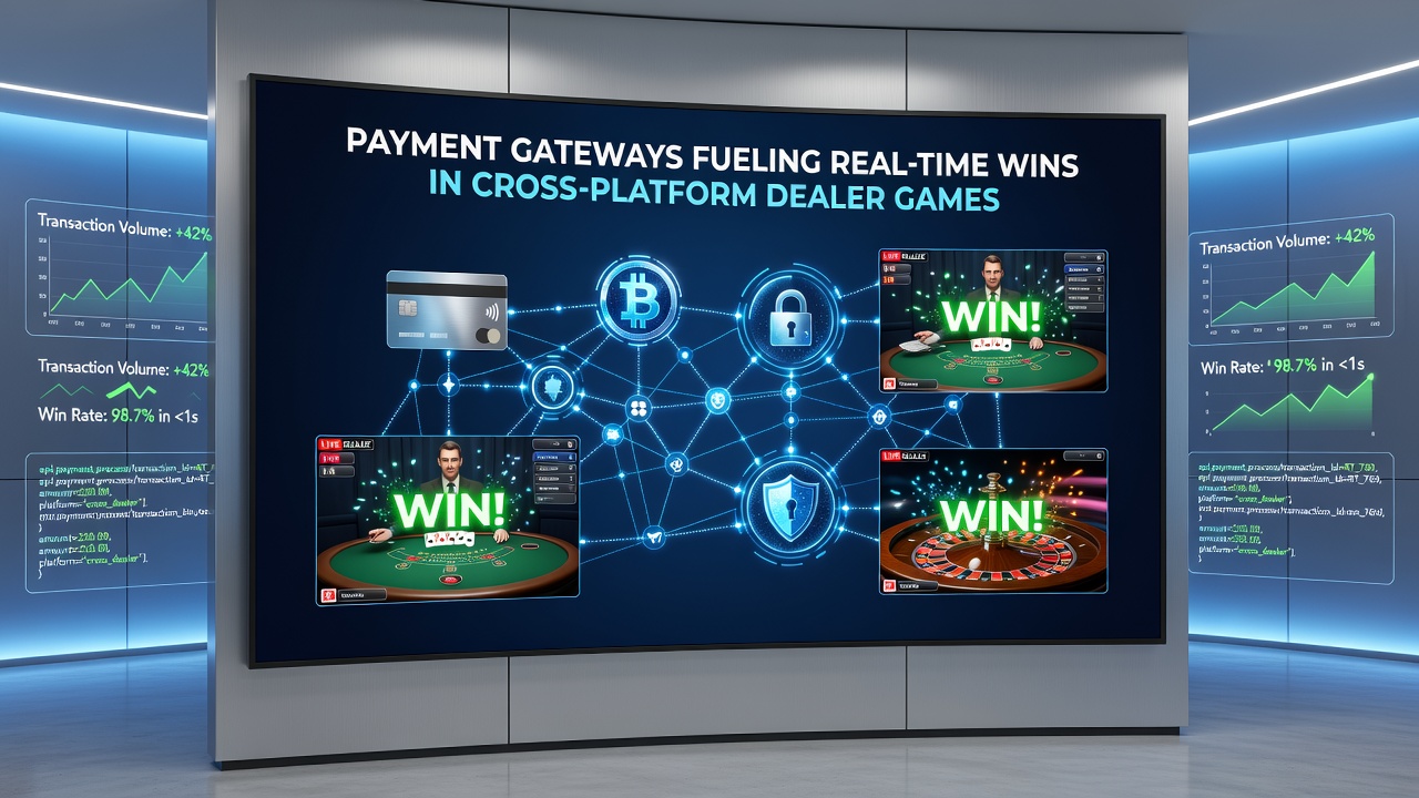 Close-up view of secure payment interface displaying instant win confirmation in a cross-platform live dealer environment