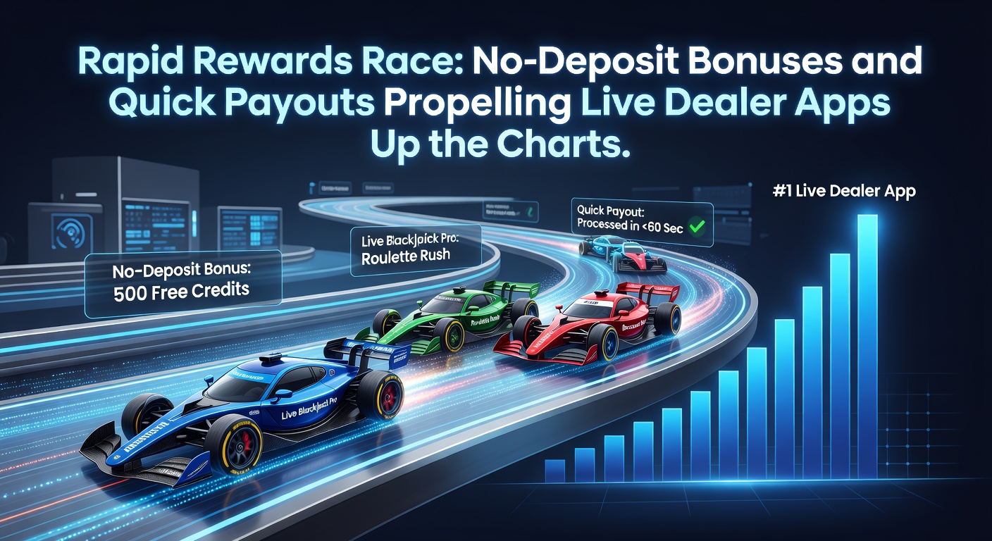 Chart illustrating the surge in live dealer casino app rankings driven by no-deposit bonuses and rapid payout features