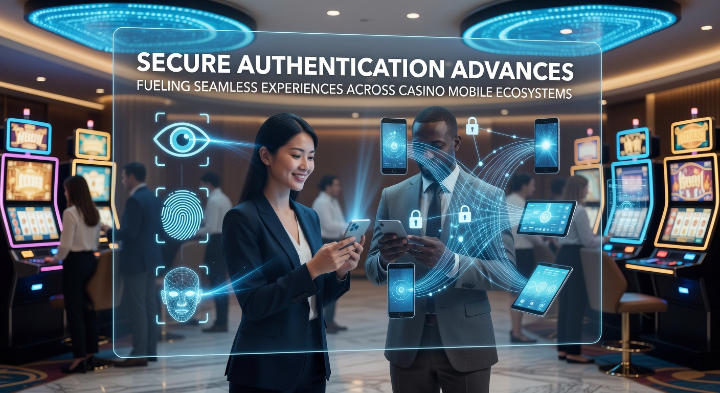 Secure authentication process flow diagram displayed within a casino mobile app dashboard