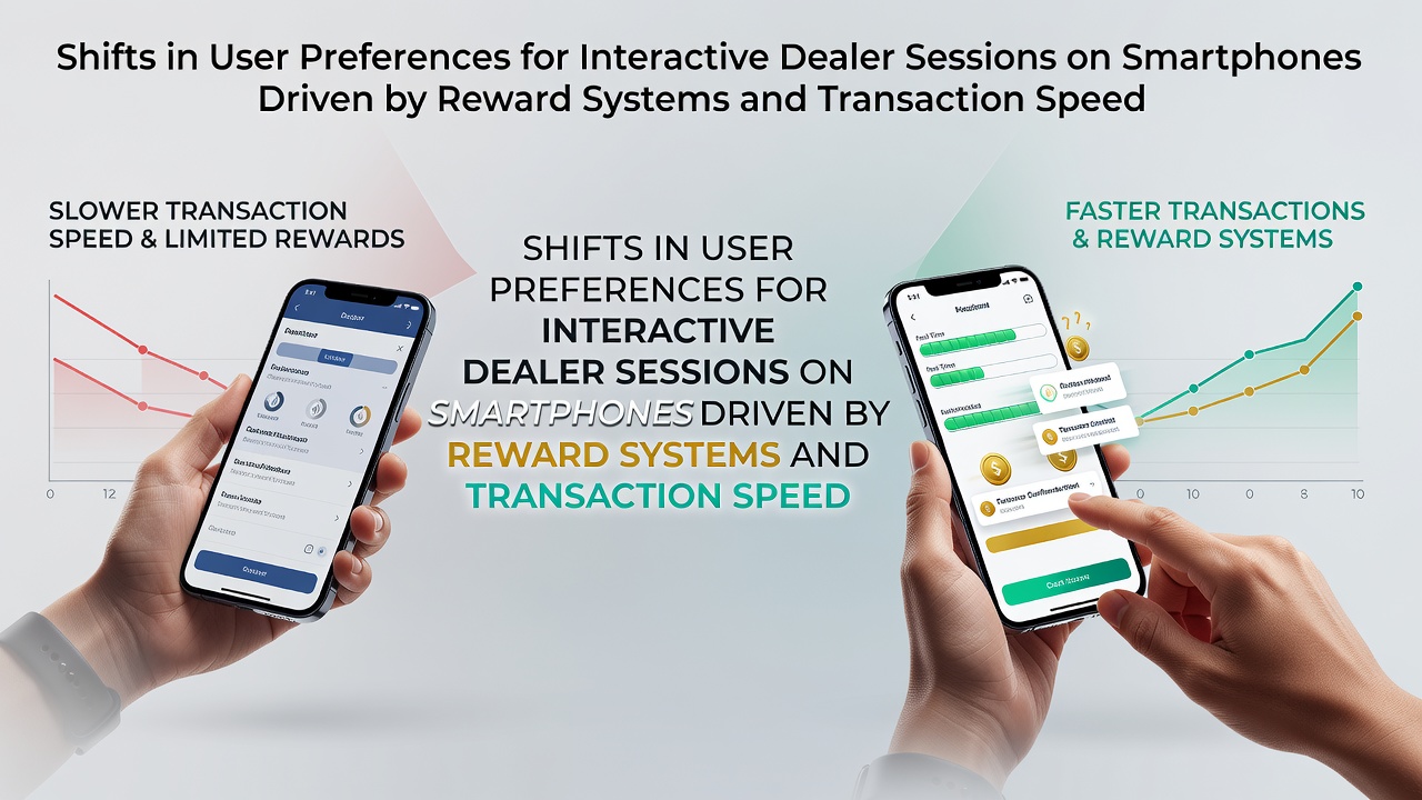 Smartphone displaying live dealer casino interface with reward notifications and instant transaction confirmations