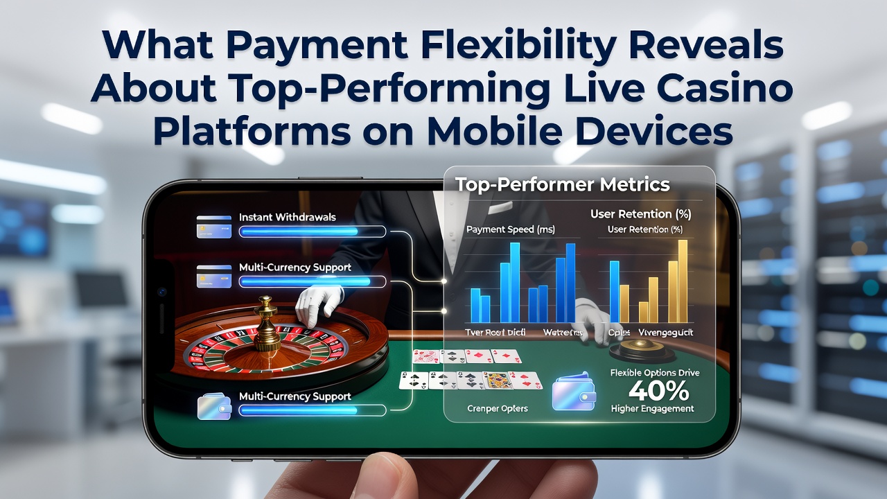 Mobile live casino interface showing various payment options including cards, e-wallets and instant transfers